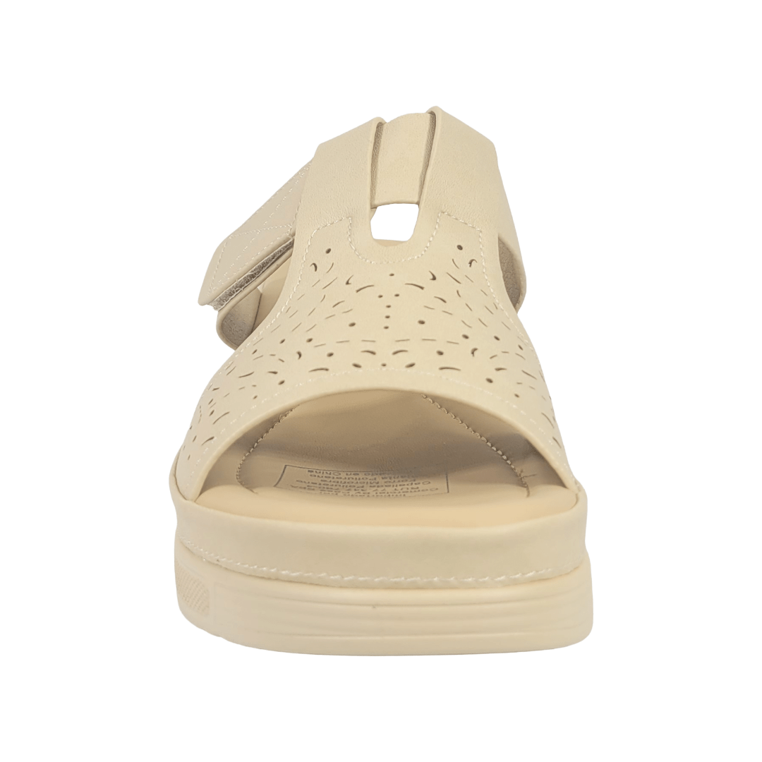 SANDALIAS BY PASS BEIGE MUJER Y3610 - 3A BY PASS 35 - CalzadosPaola