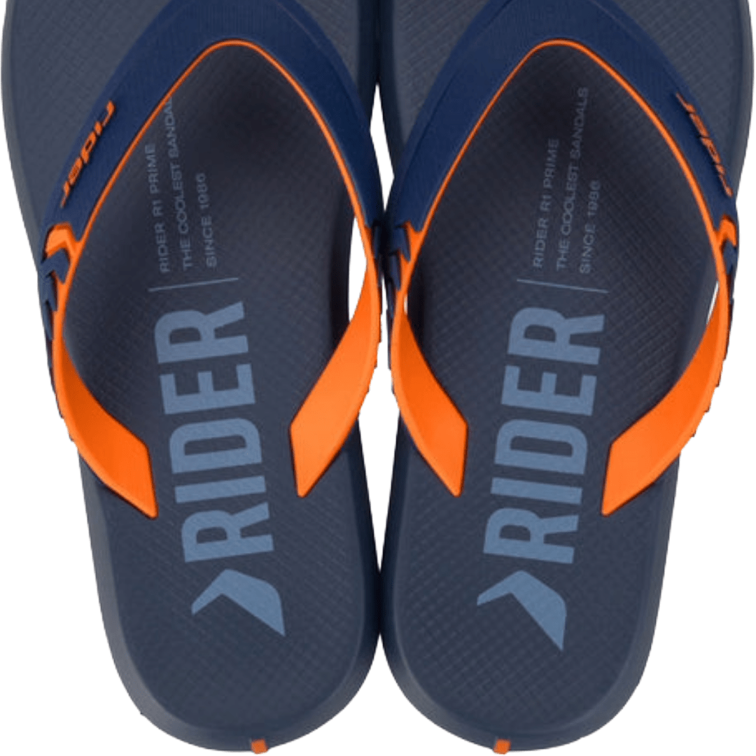 SANDALIAS RIDER AZUL/NARANJA HOMBRE GR - RI - 12438 GRENDENE 38 CL / 24 CM - CalzadosPaola