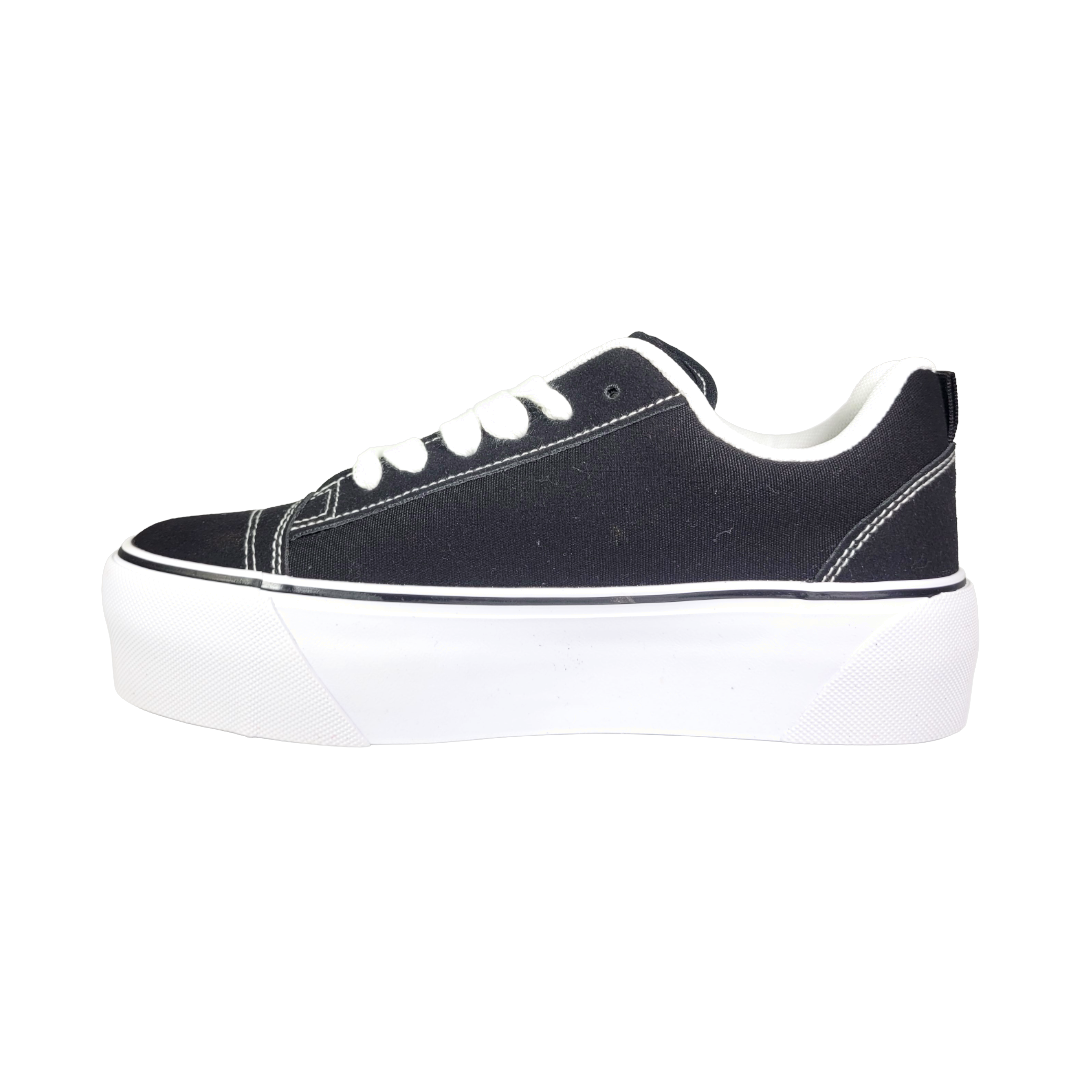 ZAPATILLAS URBANAS SKATER NEGRO/BLANCO MUJER | 728-2643