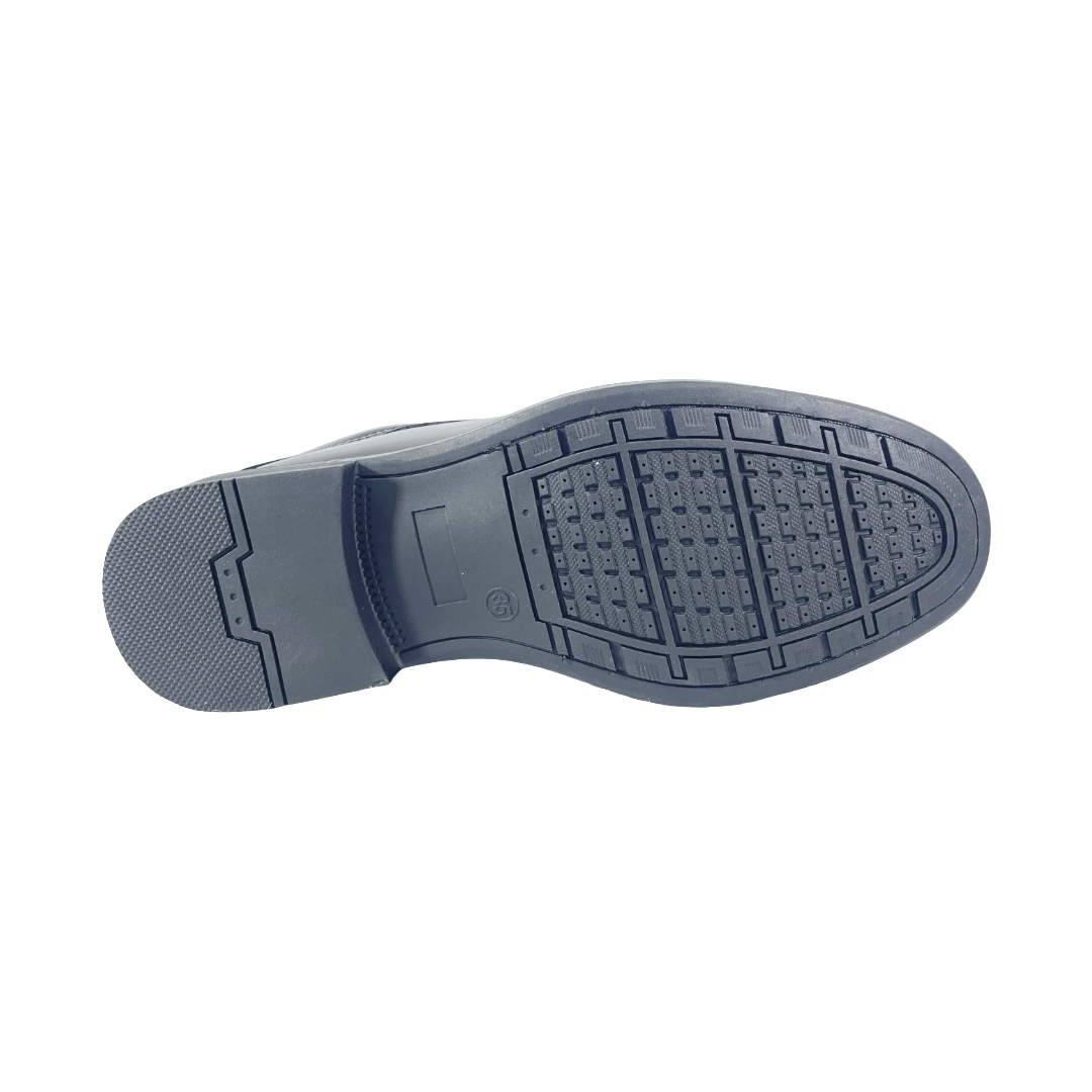 ZAPATOS FORMALES UNISPORT NEGRO CHAROL INFANTIL | 9013 - 20 UNISPORT 28 - CalzadosPaola