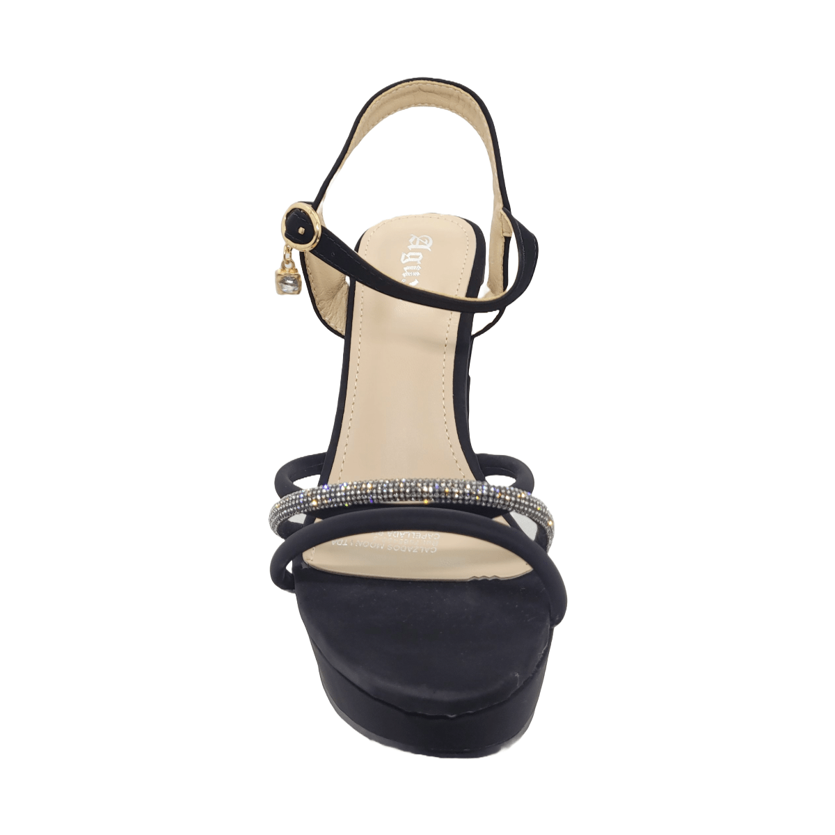 SANDALIAS DE FIESTA AGUXI BLACK 2077 AGUXI 36 - CalzadosPaola