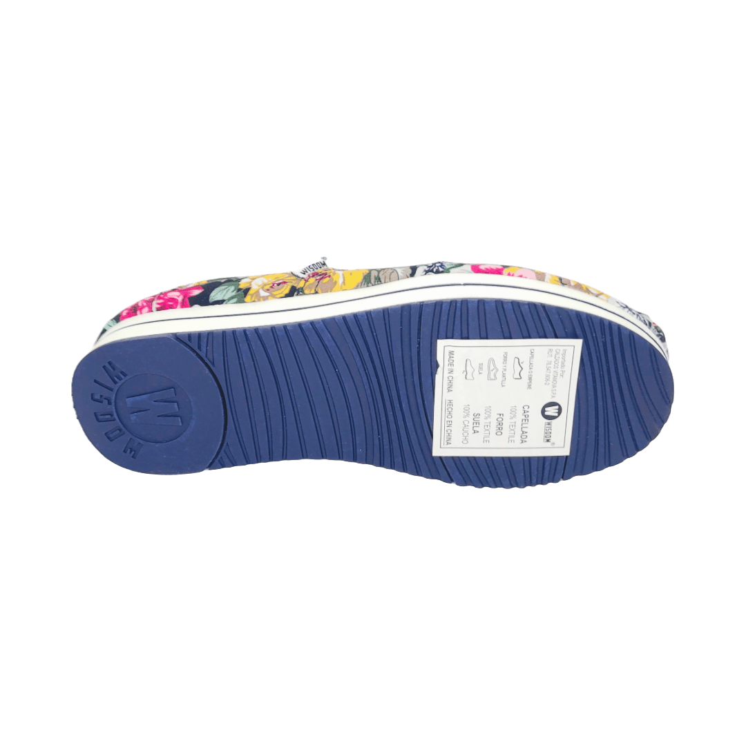 ALPARGATAS WISDOM FLOREADO PURPLE MUJER | W - 010 WISDOM 35 - CalzadosPaola