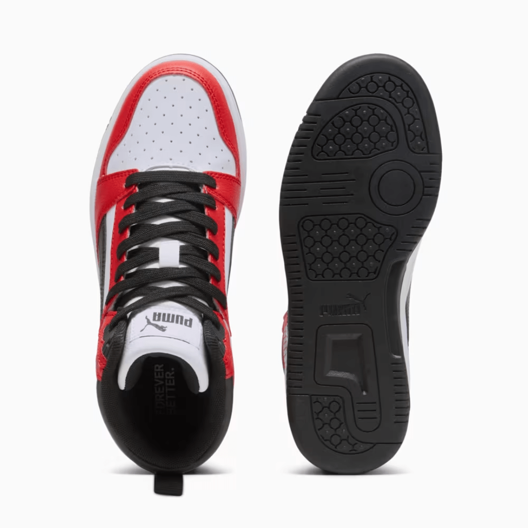 ZAPATILLAS URBANAS PUMA REBOUND V6 MID JUVENIL | 393831 03 PUMA 3,0 - CalzadosPaola