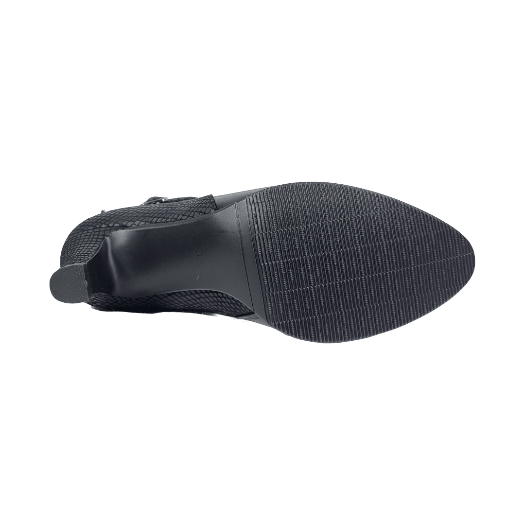 BOTINES BONNY FRANCO SNAKE NEGRO MUJER | 275 - 3368 BONNY FRANCO 35 - CalzadosPaola