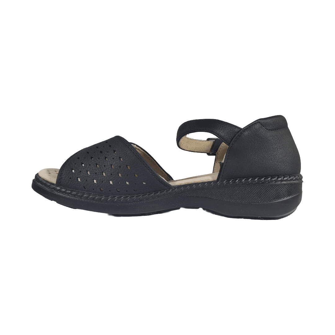 SANDALIAS PASSER NEGRO CASUAL MUJER | 027 PASSER 35 CL / 23.3 CM - CalzadosPaola