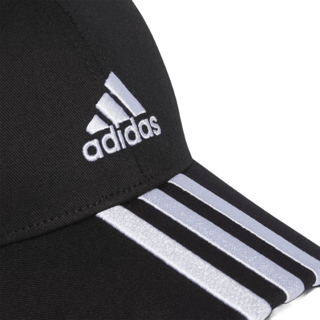 GORRA JOCKEY BÉISBOL ADIDAS 3 TIRAS SARGA DE ALGODÓN NEGRO | IB3242 ADIDAS L - CalzadosPaola