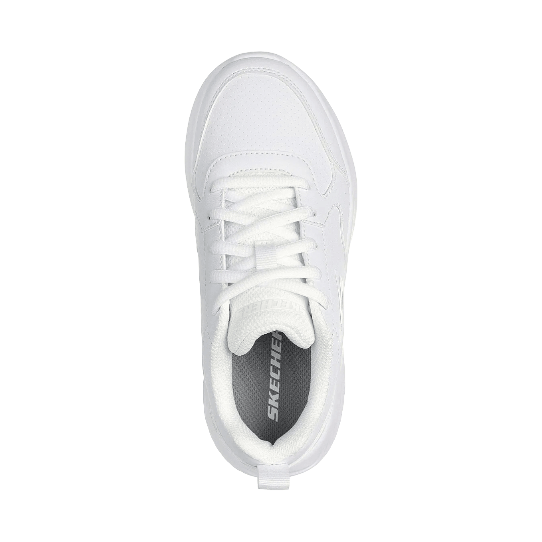 ZAPATILLAS ESCOLARES BLANCAS JUVENIL SKECHERS BOUNDER | 405627L - WHT SKECHERS 34 - CalzadosPaola