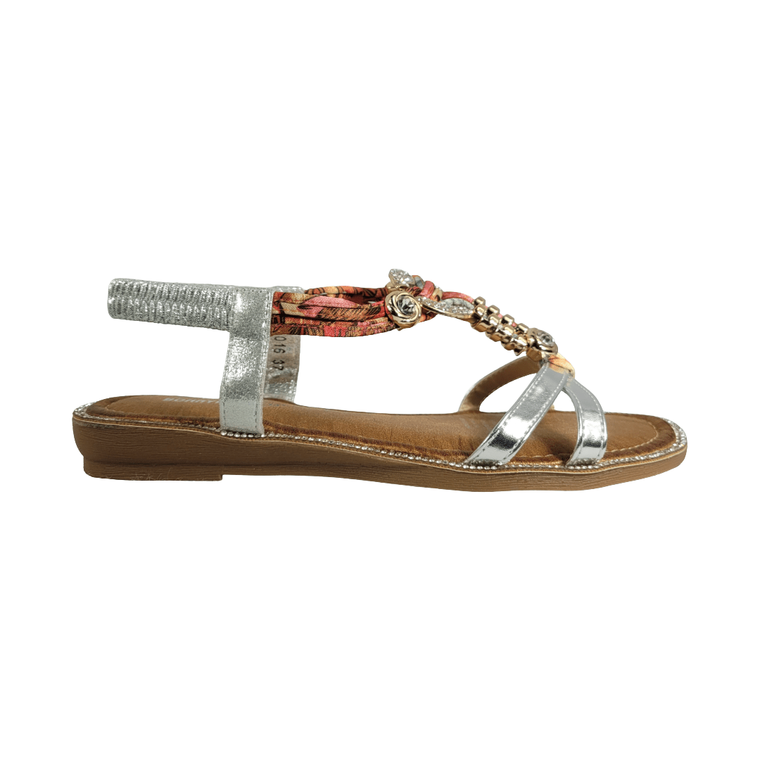SANDALIAS PICCADILLY PLATA MUJER 301 - 8016 BONNY FRANCO 35 CL / 23.3 CM - CalzadosPaola