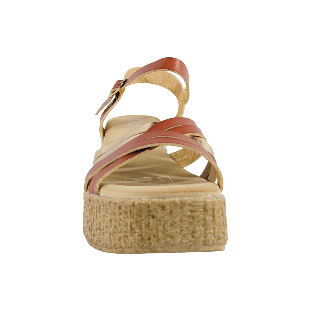 SANDALIAS BY PASS FASHION CAMEL MUJER | V25 - Y5684 - 2 BY PASS 35 CL / 24.5 CM - CalzadosPaola