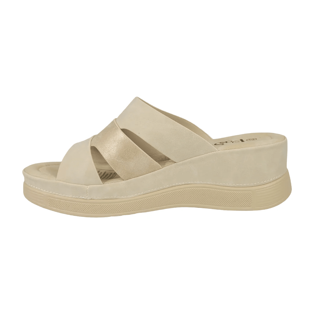 SANDALIAS BY PASS BEIGE MUJER | Y9657 - 3A BY PASS 35 CL / 24.5 CM - CalzadosPaola