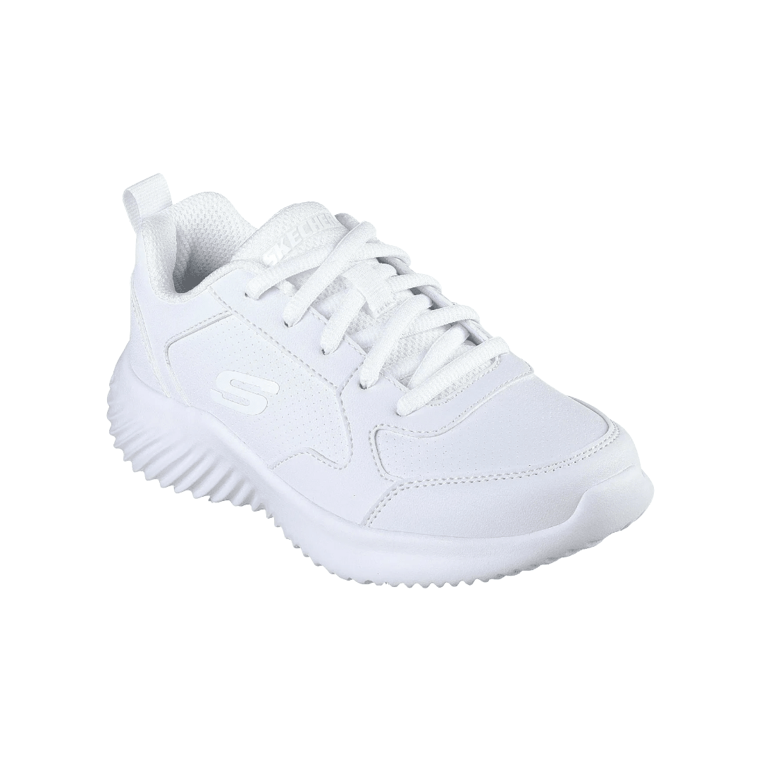 ZAPATILLAS ESCOLARES BLANCAS JUVENIL SKECHERS BOUNDER | 405627L - WHT SKECHERS 34 - CalzadosPaola