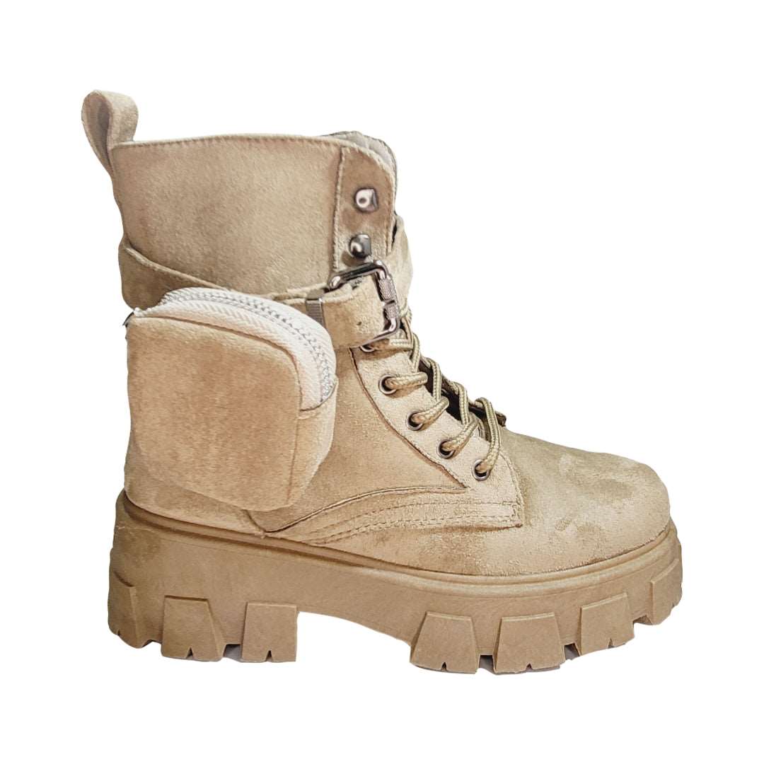 BOTIN KHAKI BOTELI H20 BOTELI 40 - CalzadosPaola