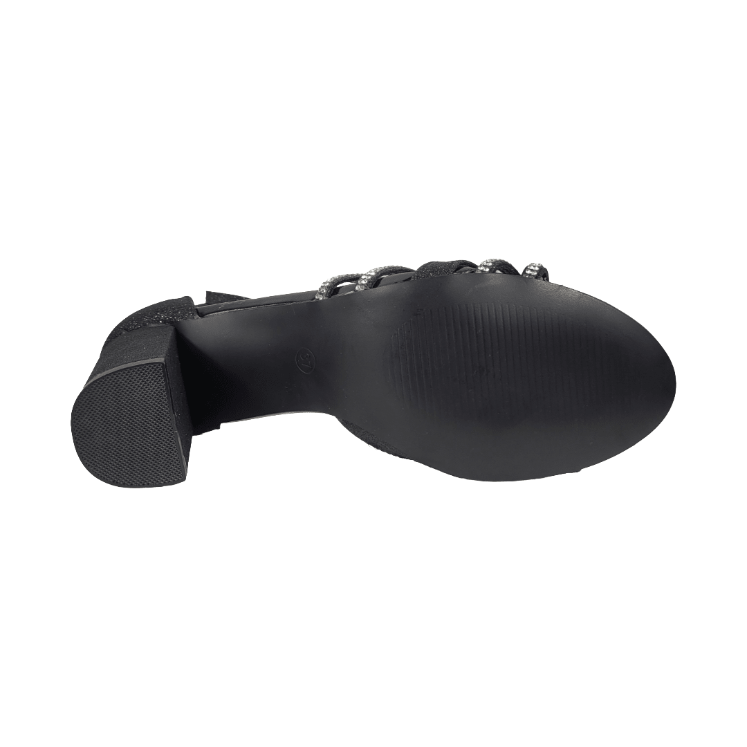SANDALIAS DE FIESTA BONNY FRANCO NEGRO MUJER | 301 - 0022 BONNY FRANCO 35 CL / 23.3 CM - CalzadosPaola
