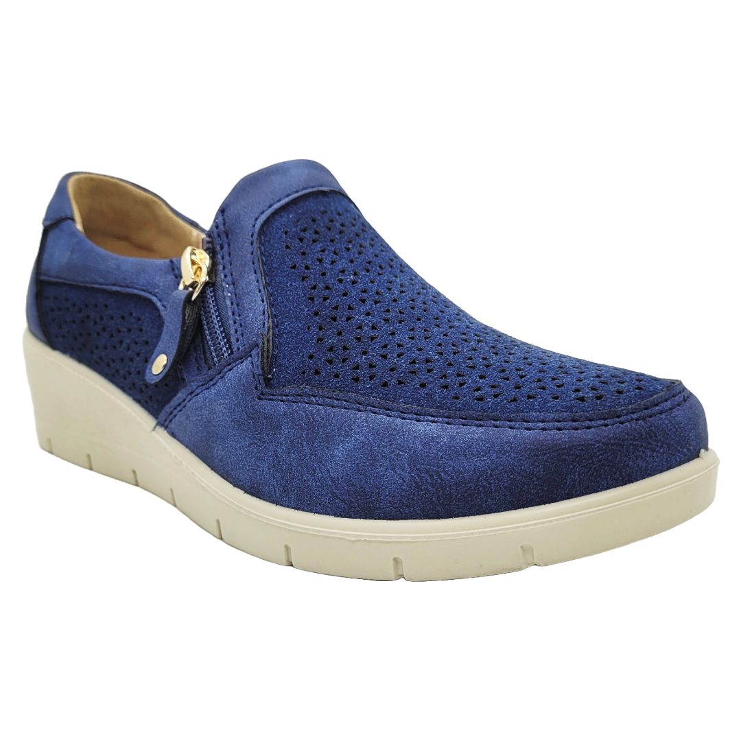 ZAPATOS CASUALES NEW WALK AZUL/BLANCO | C25F2011 - 70 NEW WALK 40 - CalzadosPaola