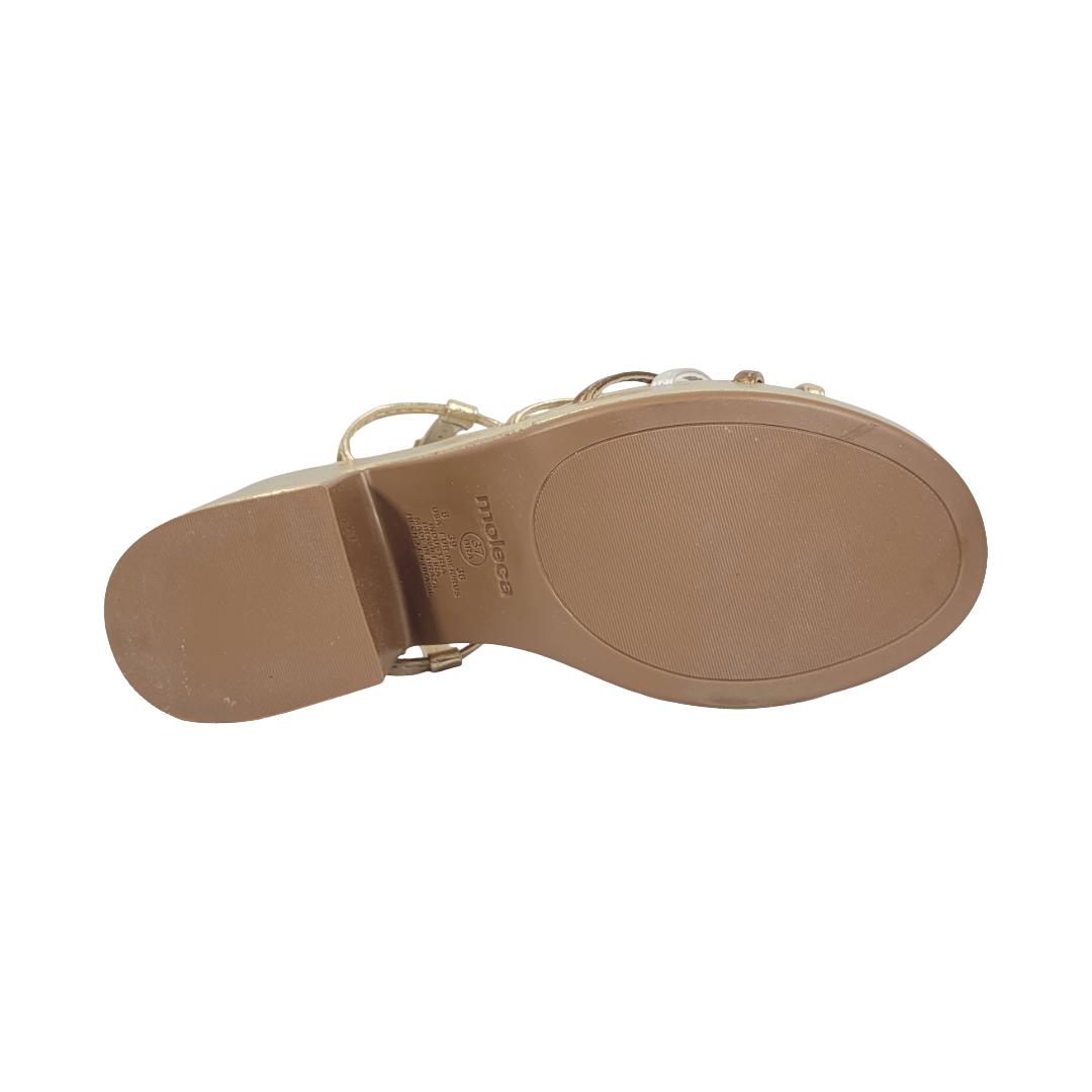 SANDALIAS MOLECA DORADO MUJER | 5549.110.30838 - 106451 MOLECA 35 - CalzadosPaola