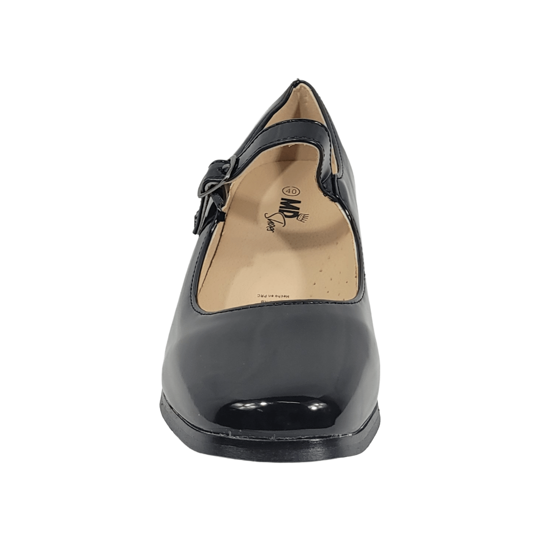 ZAPATOS DE CUECA MD NEGRO CHAROL MUJER 5R03 - 1A MD 37 - CalzadosPaola