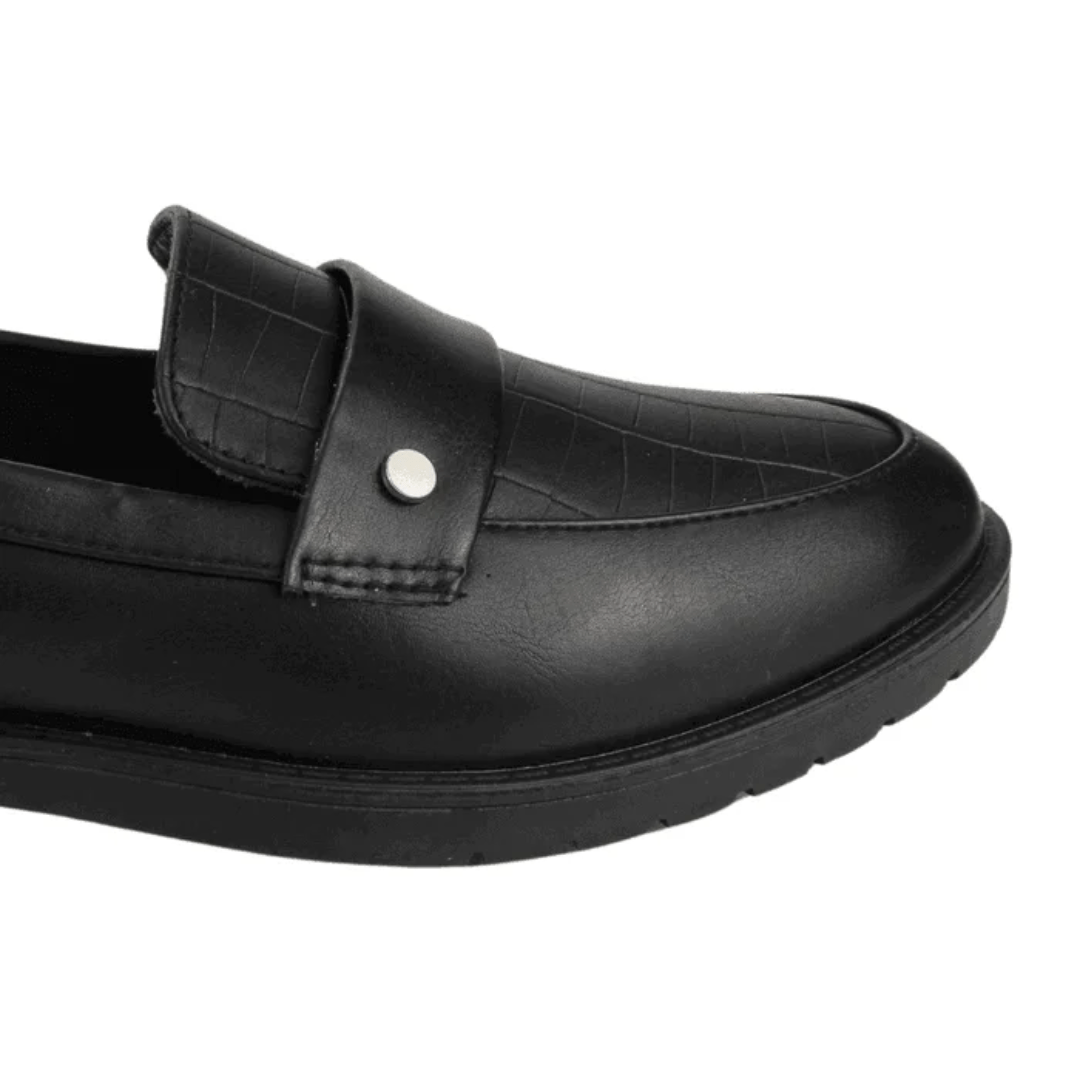 MOCASINES NEW WALK AUDREY NEGRO MUJER |FM5641P - 90 NEW WALK 35 - CalzadosPaola