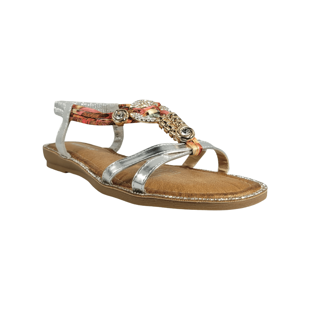 SANDALIAS PICCADILLY PLATA MUJER 301 - 8016 BONNY FRANCO 35 CL / 23.3 CM - CalzadosPaola