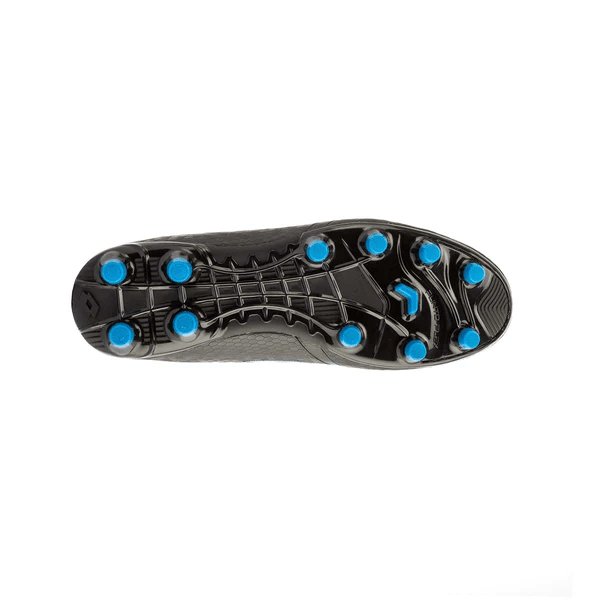 ZAPATILLAS FÚTBOL LOTTO MAESTRO FG NEGRO/CELESTE ADULTO J0438 LOTTO 46 - CalzadosPaola