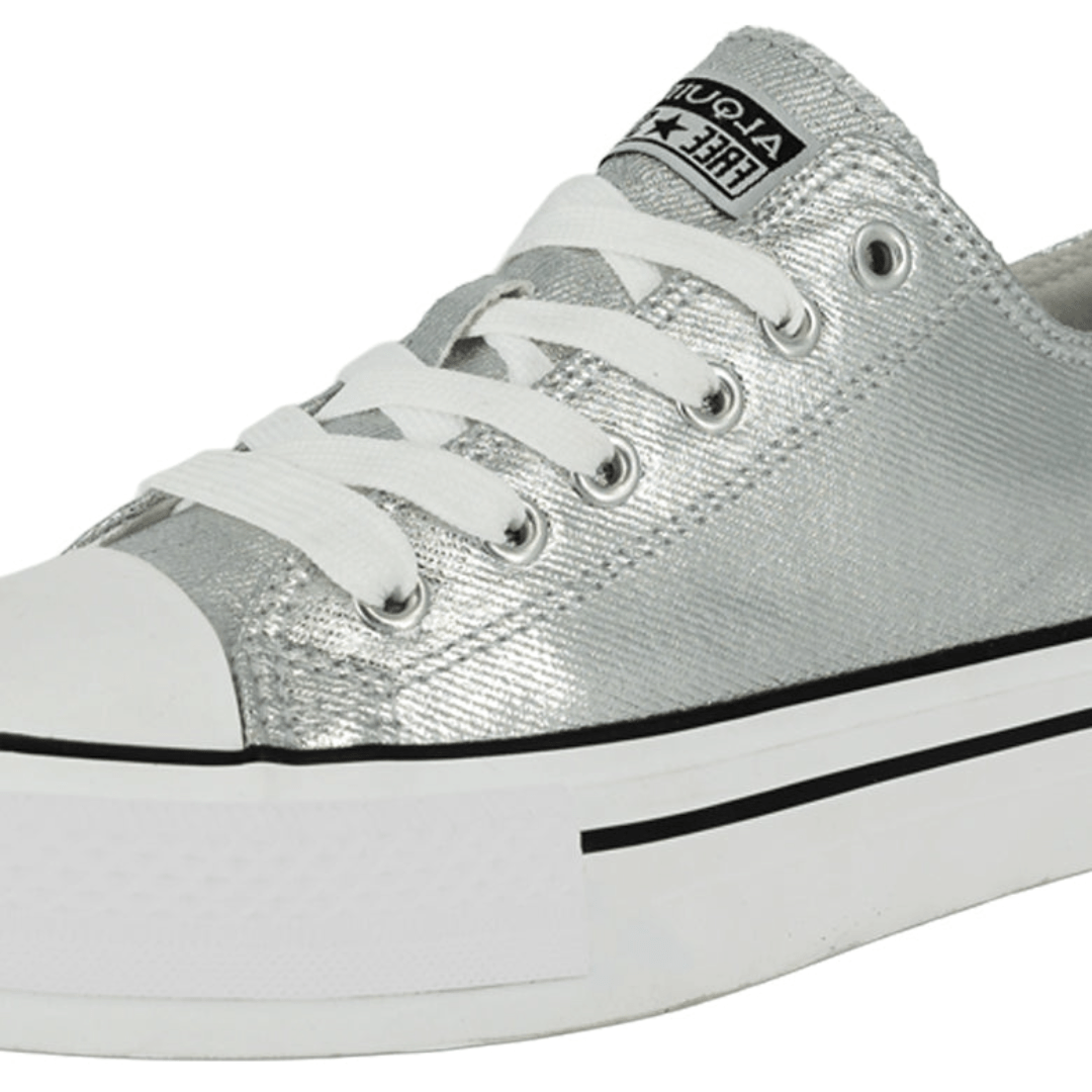 ZAPATILLAS URBANAS ALQUIMIA PLATEADO MUJER 5881 - 21 ALQUIMIA 35 - CalzadosPaola