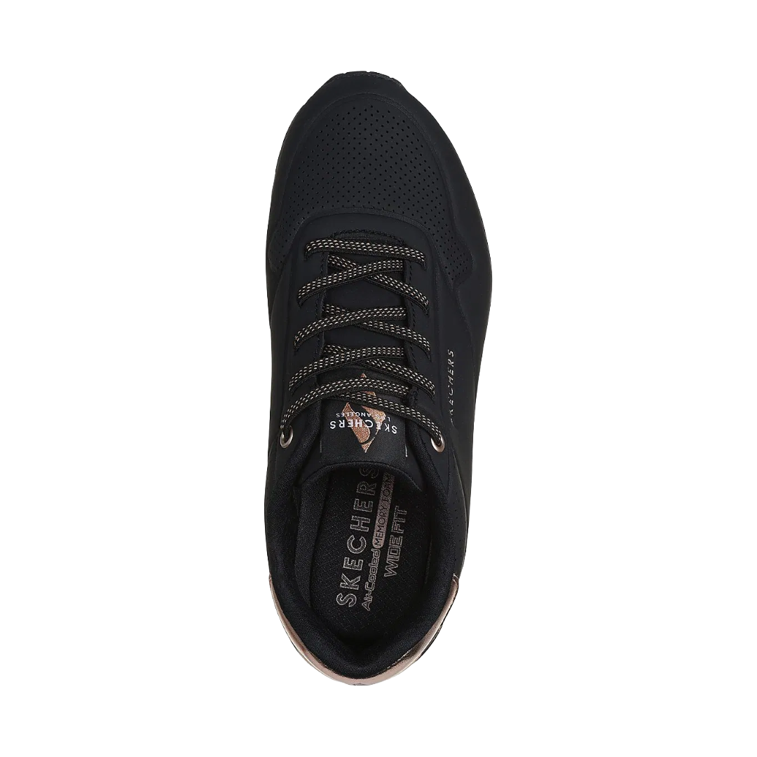 ZAPATILLAS URBANAS SKECHERS UNO SHIMMER AWAY MUJER | 155196-BBK