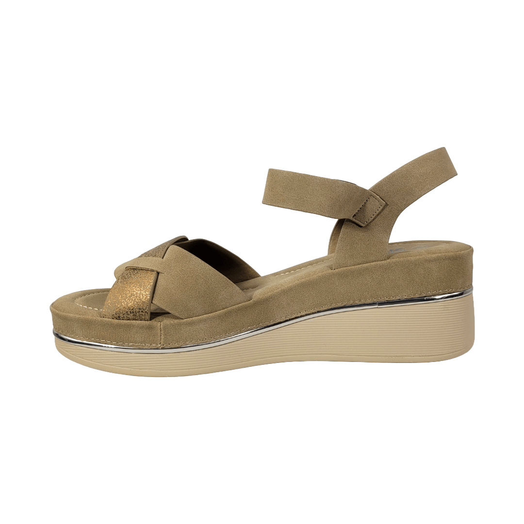 SANDALIAS STYLO KHAKI MUJER | ST2539 STYLO 35 CL / 22.5 CM - CalzadosPaola