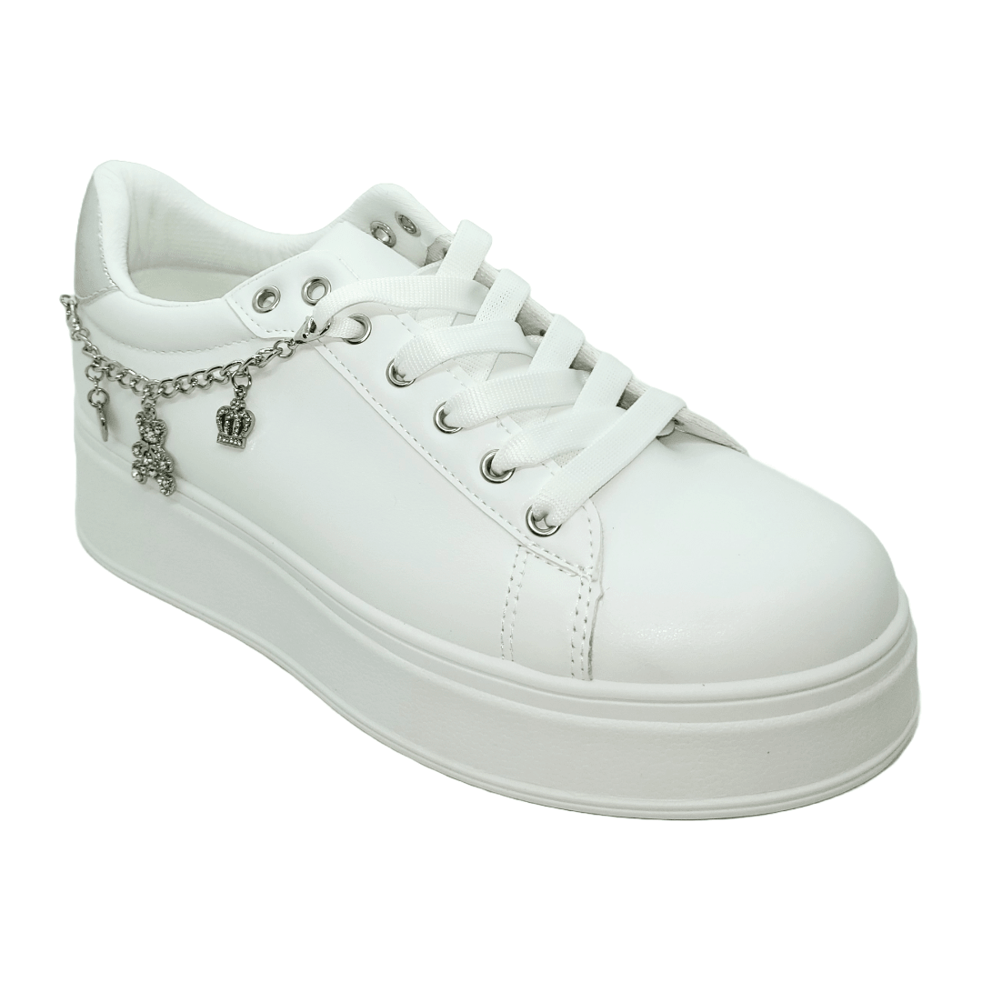ZAPATILLAS URBANAS WEIDE BLANCO/PLATEADO MUJER | ZW15 WEIDE 36 - CalzadosPaola