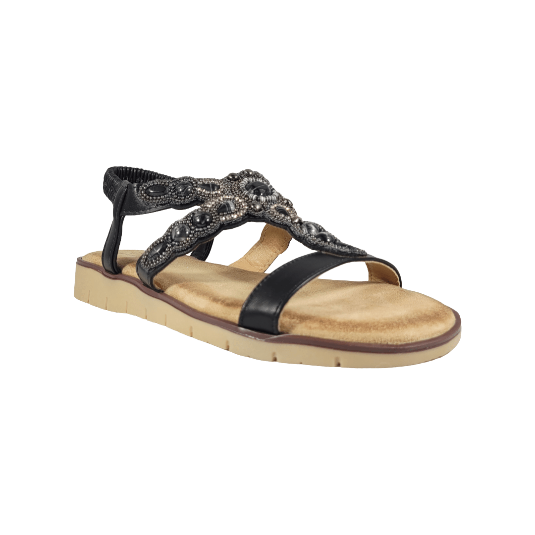 SANDALIAS BONNY FRANCO NEGRO CASUAL MUJER 384 - 0077 BONNY FRANCO 35 CL / 23.3 CM - CalzadosPaola