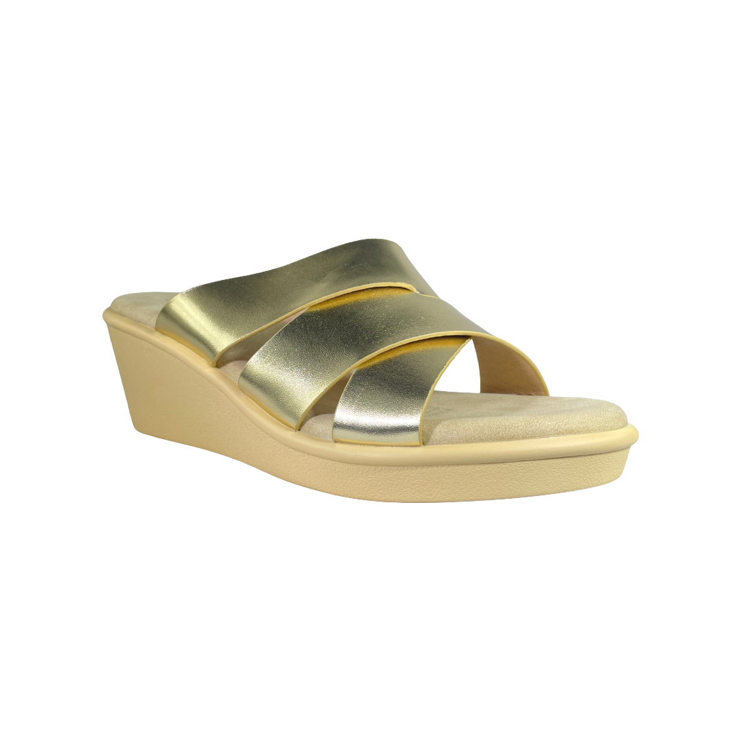 SANDALIAS NEW WALK DORADO MUJER HT3T8434-11A