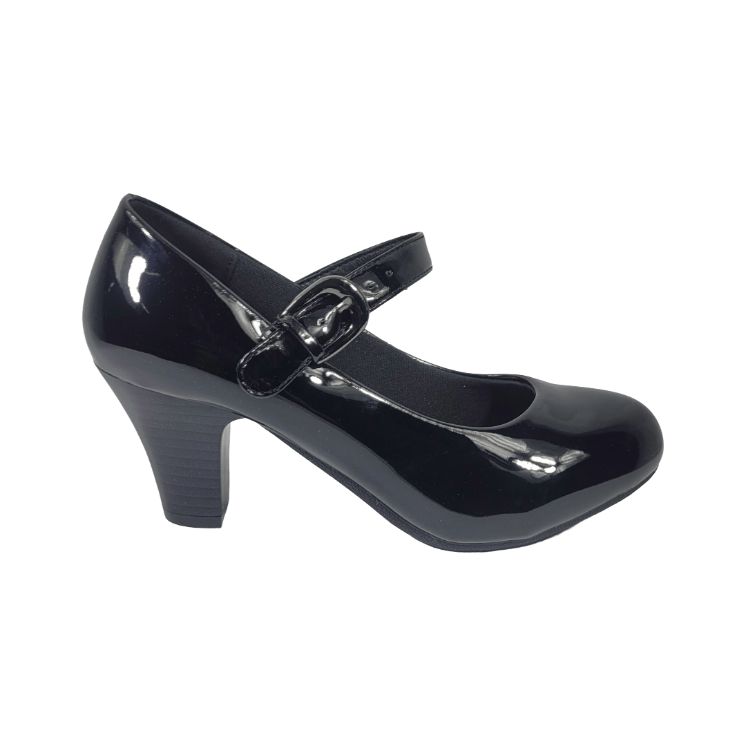 ZAPATOS DE CUECA ALQUIMIA NEGRO CHAROL MUJER | 3334 - 20 ALQUIMIA 36 - CalzadosPaola