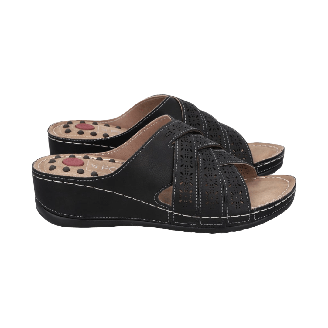 SANDALIAS POLICE NEGRO MUJER PO - POS25Y086 POLICE 35 - CalzadosPaola