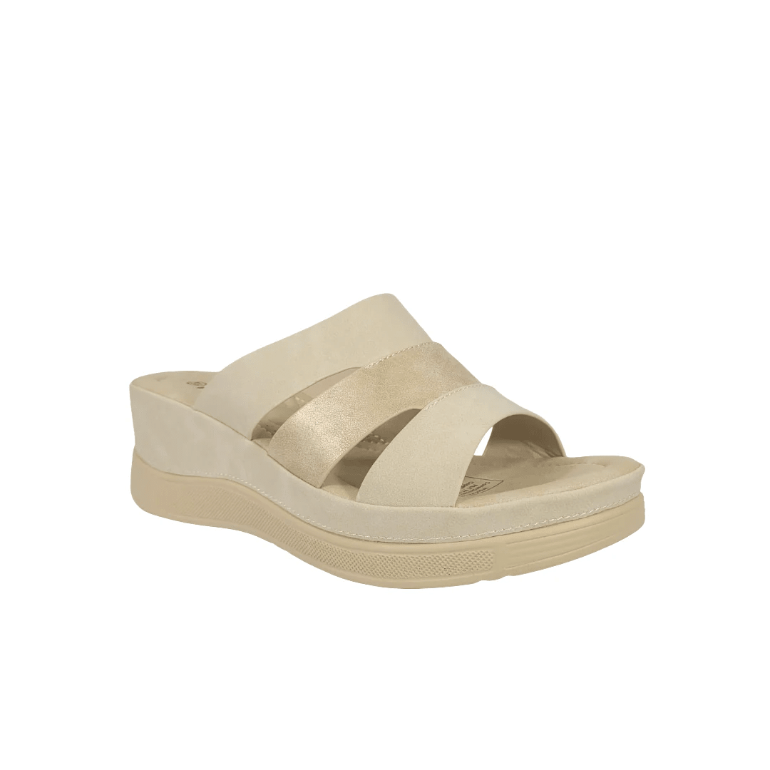 SANDALIAS BY PASS BEIGE MUJER | Y9657 - 3A BY PASS 35 CL / 24.5 CM - CalzadosPaola
