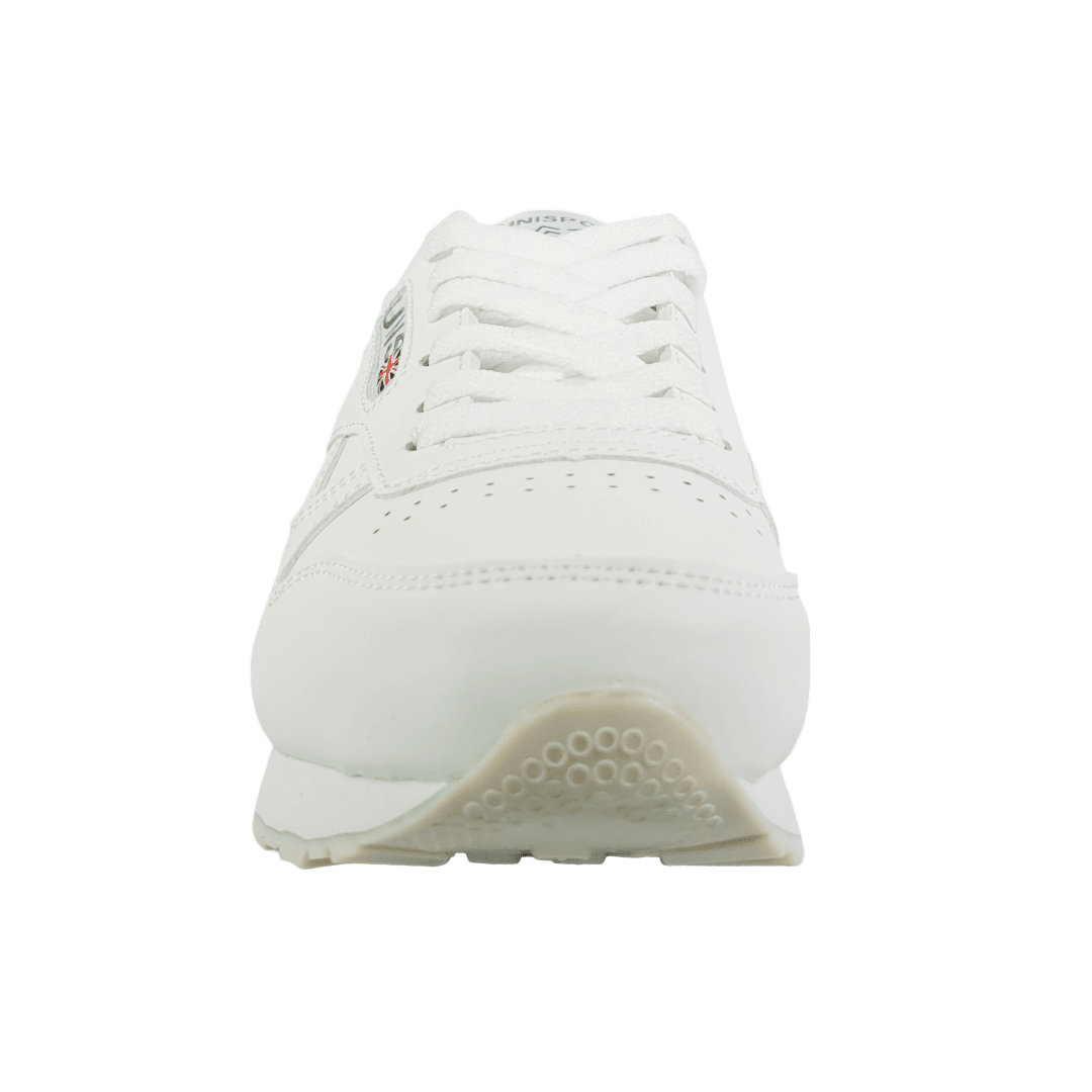 ZAPATILLAS BLANCAS ESCOLARES MUJER UNISPORT SHINN BLANCO | 9872 - 01 UNISPORT 36 - CalzadosPaola