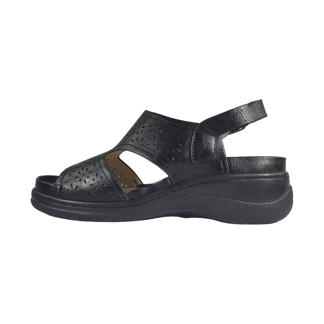 SANDALIAS PASSER NEGRO CASUAL MUJER | 0330 PASSER 35 CL / 23.3 CM - CalzadosPaola