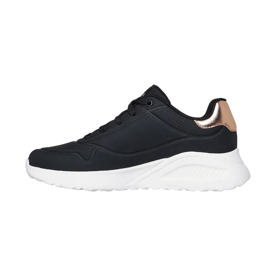 ZAPATILLAS URBANAS SKECHERS UNO LITE SHIMMER ALONG MUJER | 177291 - BLK SKECHERS 35 - CalzadosPaola