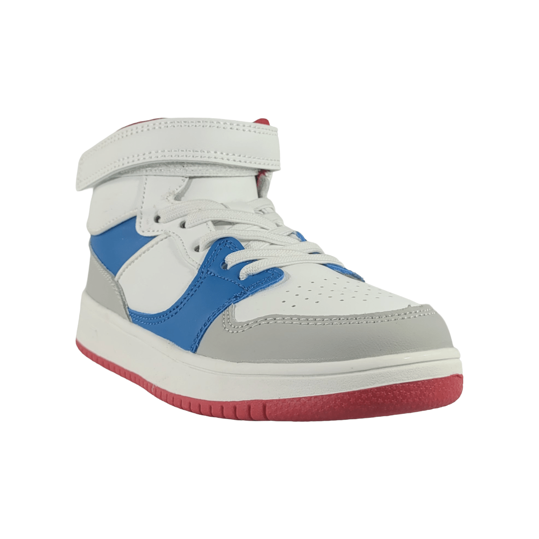 ZAPATILLAS URBANAS SKATER BLANCO/AZUL INFANTIL | 800 - 0001 SKATER 27 CL / 18 CM - CalzadosPaola