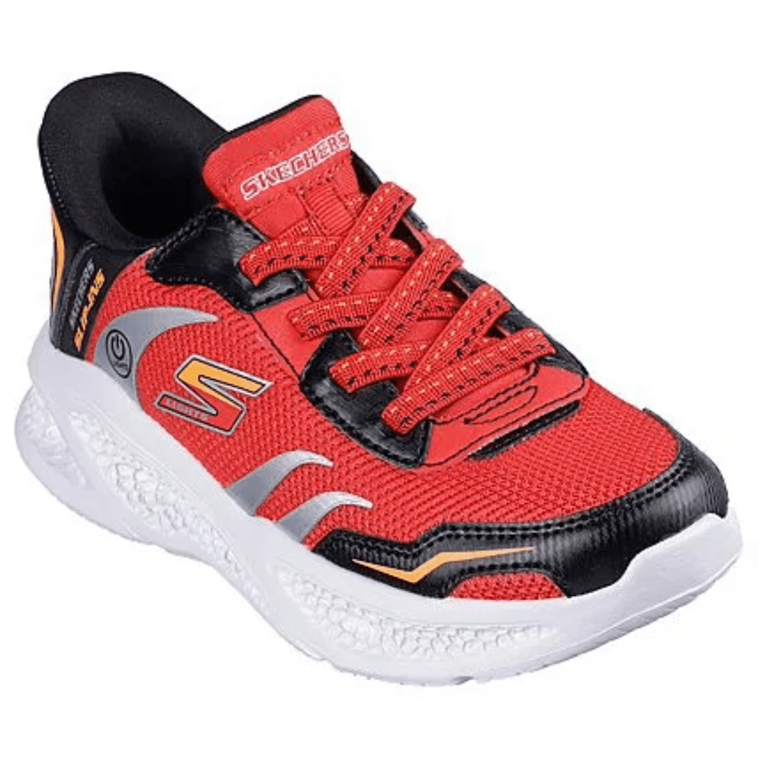 ZAPATILLAS URBANAS SKECHERS SLIP INS METEOR LIGHTS INFANTIL | 403848L - RDBK SKECHERS 26 - CalzadosPaola