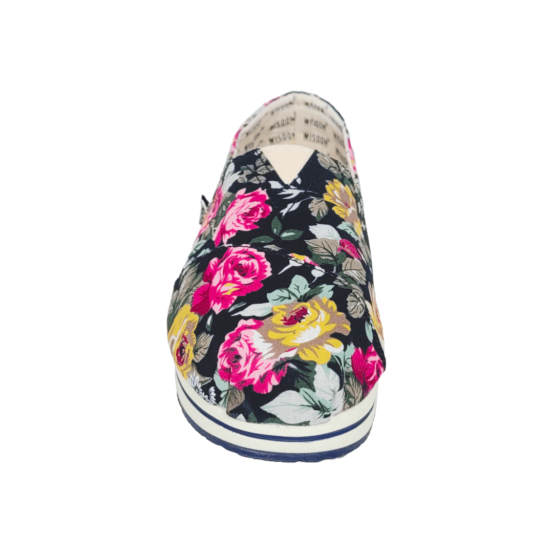 ALPARGATAS WISDOM FLOREADO PURPLE MUJER | W - 010 WISDOM 35 - CalzadosPaola