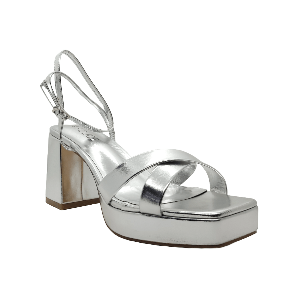 SANDALIAS POLICE DE FIESTA GRAY SS24PO102 POLICE 35 - CalzadosPaola