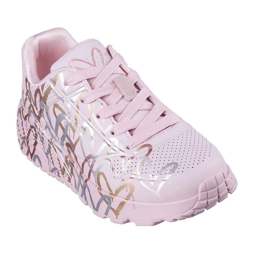 ZAPATILLAS URBANAS SKECHERS UNO LITE METALLIC LOVE INFANTIL | 314067L - MVMT SKECHERS 38 - CalzadosPaola