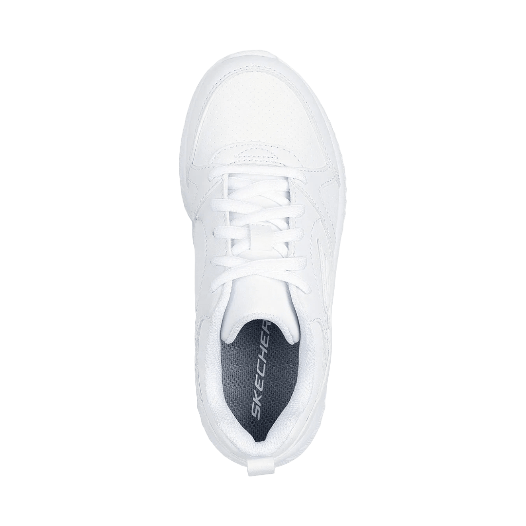 ZAPATILLAS ESCOLARES BLANCAS JUVENIL SKECHERS MICROSPEC PLUS | 302636L - WHT SKECHERS 34 - CalzadosPaola