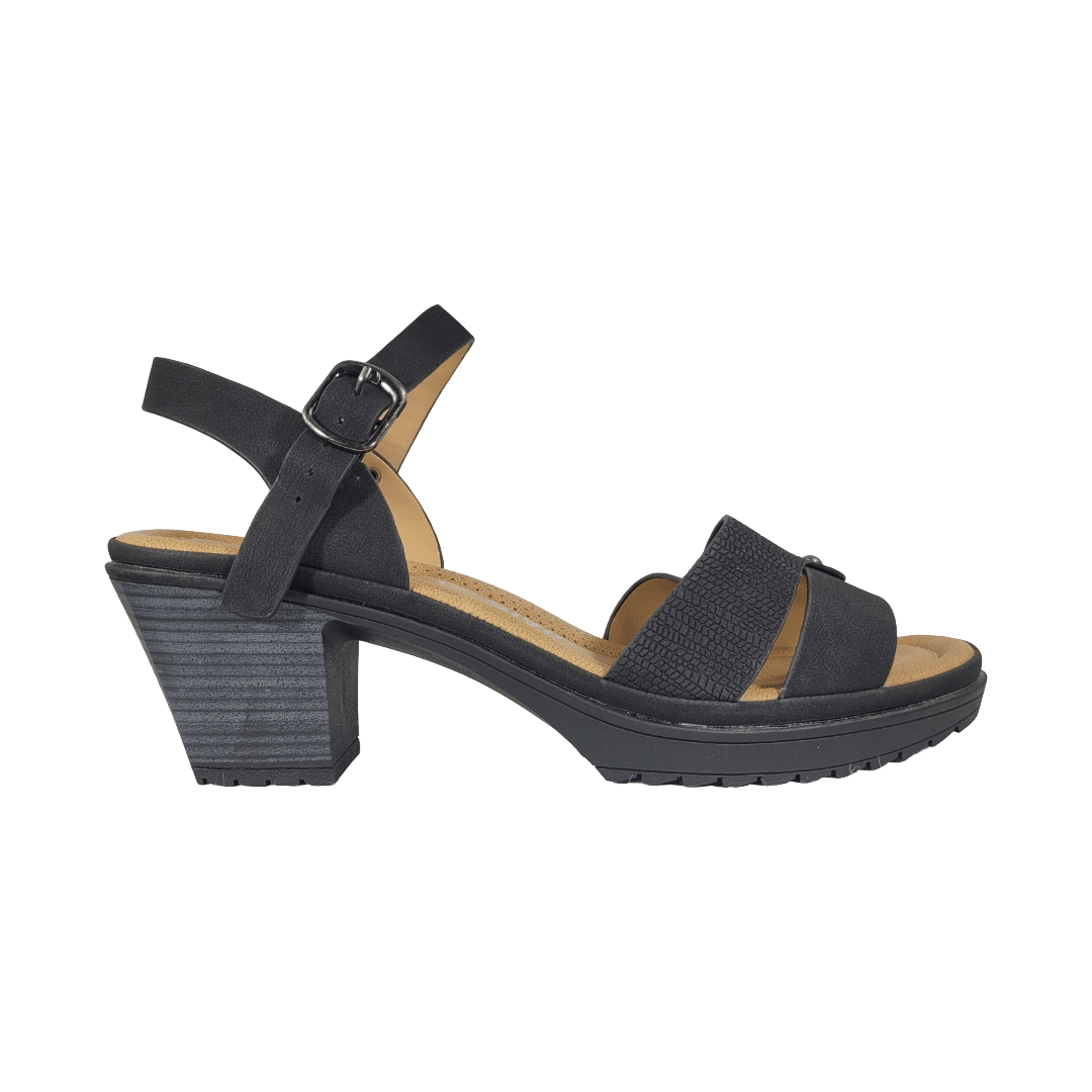SANDALIAS STYLO NEGRO CASUAL MUJER ST2527 STYLO 35 - CalzadosPaola