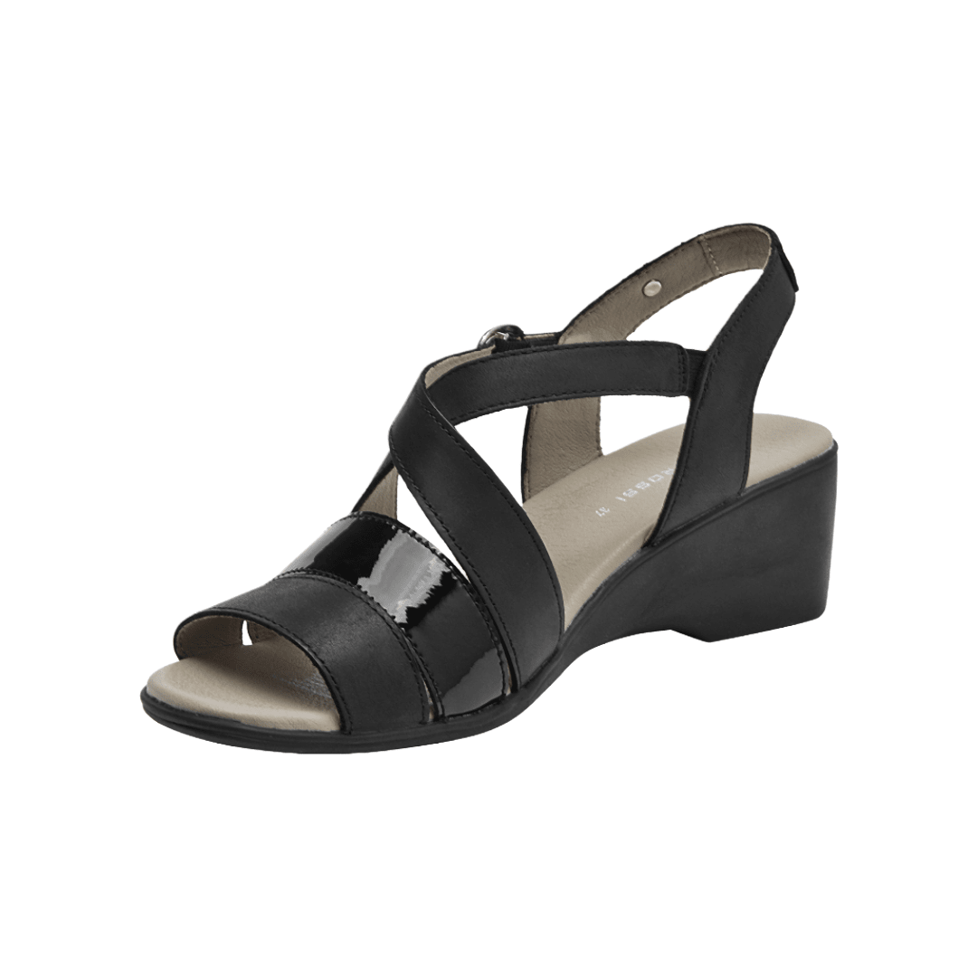 SANDALIAS BRUNO ROSSI NEGRO MUJER BRM0010 BRUNO ROSSI 35 - CalzadosPaola
