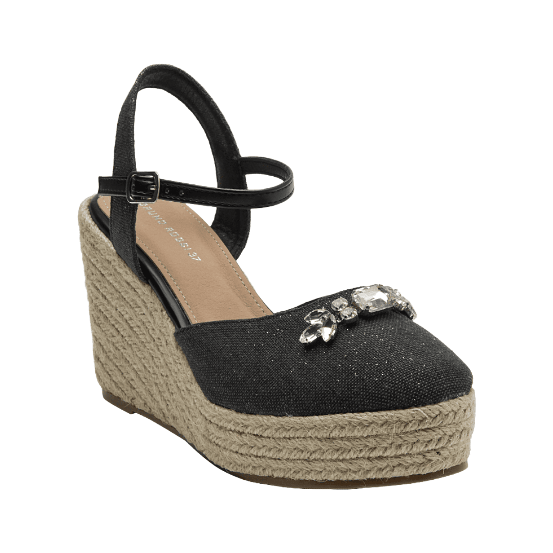 SANDALIAS DE FIESTA BRUNO ROSSI NEGRO MUJER BRM0073 BRUNO ROSSI 35 - CalzadosPaola