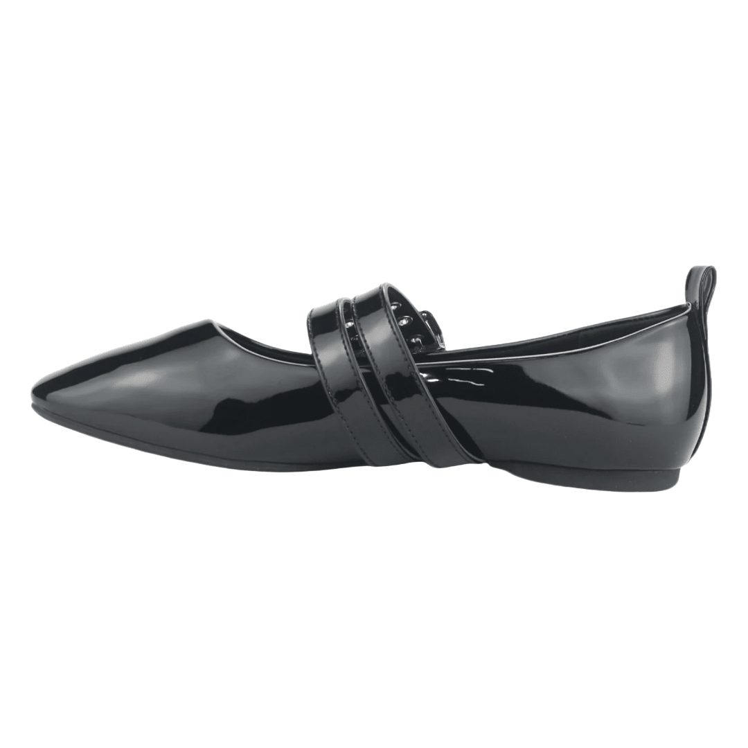 BALLERINAS CHALADA NEGRO CHAROL MUJER 5 - MIU - 3 CHALADA 40 - CalzadosPaola