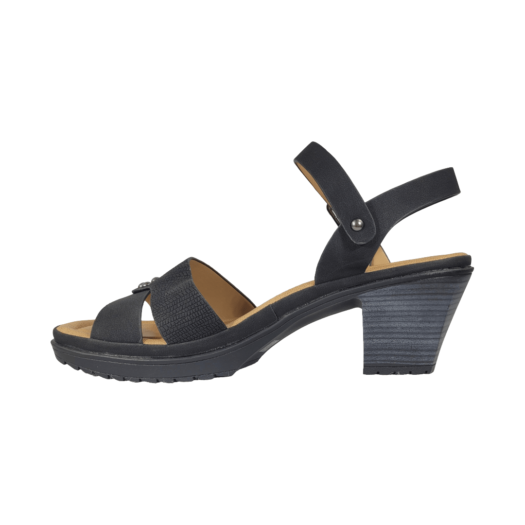SANDALIAS STYLO NEGRO CASUAL MUJER ST2527 STYLO 35 - CalzadosPaola