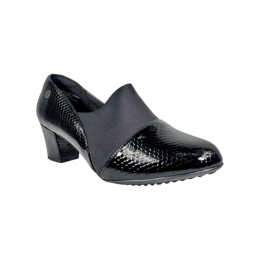 ZAPATOS CASUALES CHALADA NEGRO CHAROL MUJER | 12 - FLEXI - 42 CHALADA 35 - CalzadosPaola