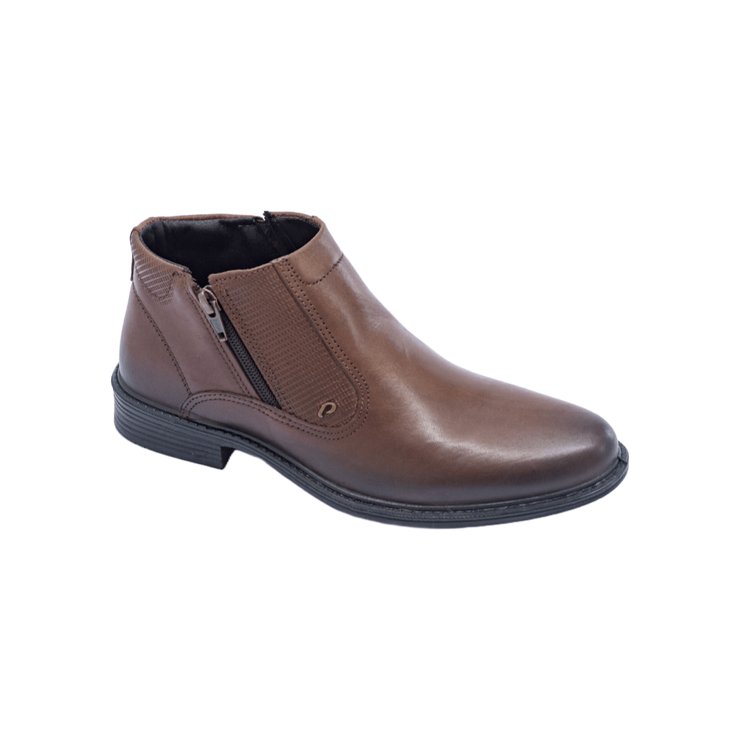 BOTINES PEGADA DE CUERO CAFÉ | 125354 - 02 PEGADA 44 - CalzadosPaola