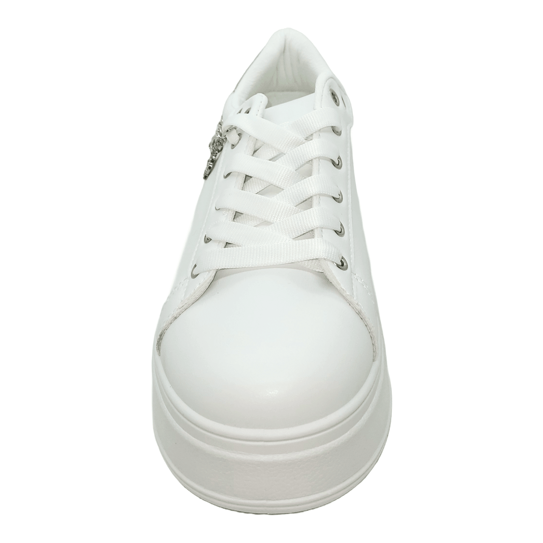 ZAPATILLAS URBANAS WEIDE BLANCO/PLATEADO MUJER | ZW15 WEIDE 36 - CalzadosPaola