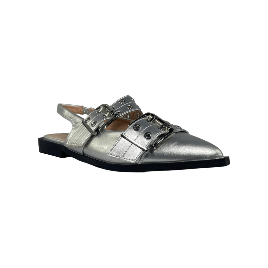 ZAPATOS TIPO PUNTILLA MD PLATEADO MUJER 5K02 - 16 MD 35 - CalzadosPaola